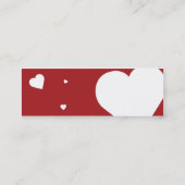 Herz Mini Visitenkarte (Rückseite)