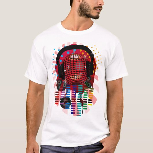HERZ MIRRORBALL T-Shirt (Vorderseite)