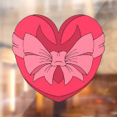 Herz mit Arrowhead und Bow Fensteraufkleber (Blatt 2)