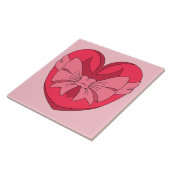 Herz mit Arrowhead und Bow Fliese (Seite)