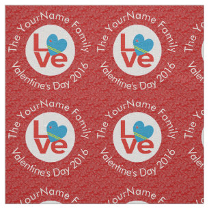 Herz mit Arubanischer Flagge und personalisiertem  Stoff