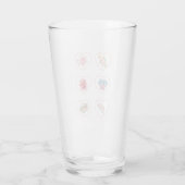 Herz mit Blume Glas (Rückseite)