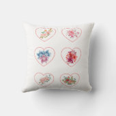 Herz mit Blume Kissen (Rückseite)