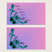 Herz mit Blume und Schmetterling auf Regenbogen (Vorne & Hinten)