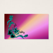 Herz mit Blume und Schmetterling auf Regenbogen (Rückseite)