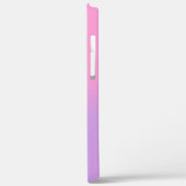 Herz mit Blume und Schmetterling auf rosa Regenbog Case-Mate iPhone Hülle (Rückseite / Links)