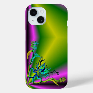 Herz mit Blume und Schmetterling Case-Mate iPhone Hülle