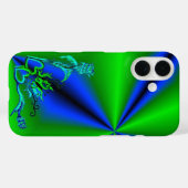 Herz mit Blume und Schmetterling Case-Mate iPhone Hülle (Rückseite (Horizontal))