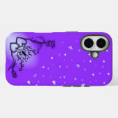 Herz mit Blume und Schmetterling Case-Mate iPhone Hülle (Rückseite (Horizontal))