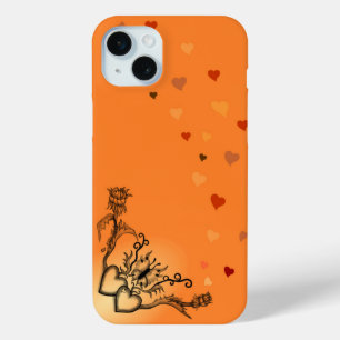 Herz mit Blume und Schmetterling Case-Mate iPhone Hülle