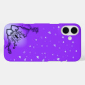 Herz mit Blume und Schmetterling Case-Mate iPhone Hülle (Rückseite (Horizontal))