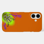 Herz mit Blume und Schmetterling Case-Mate iPhone Hülle (Rückseite (Horizontal))