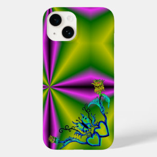 Herz mit Blume und Schmetterling Case-Mate iPhone 14 Hülle