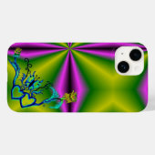 Herz mit Blume und Schmetterling Case-Mate iPhone Hülle (Rückseite (Horizontal))
