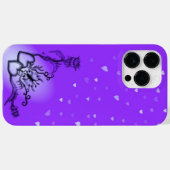 Herz mit Blume und Schmetterling Case-Mate iPhone Hülle (Rückseite (Horizontal))