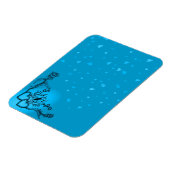 Herz mit Blume und Schmetterling Magnet (Linke Seite)