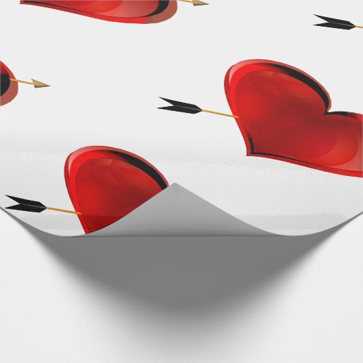 Herz mit Bogenpapier Geschenkpapier (Ecke)