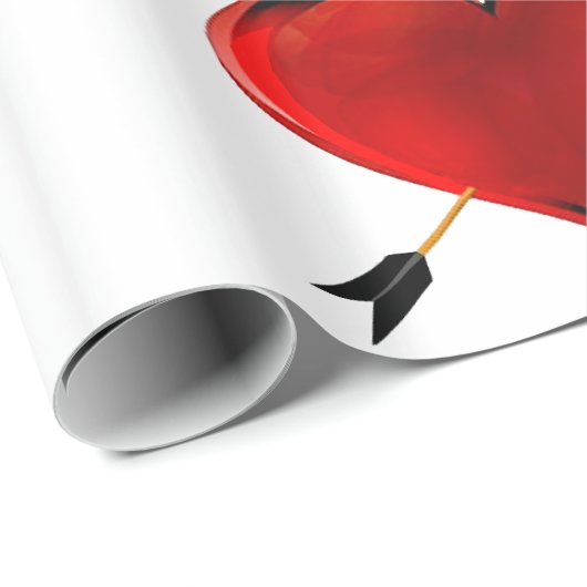 Herz mit Bogenpapier Geschenkpapier (Rolleneckpunkt)