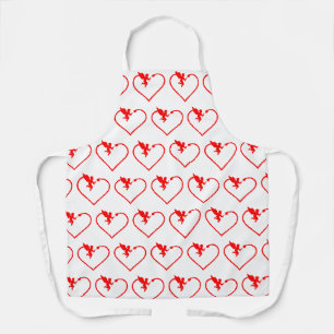 Herz mit cupid Geschenk für Sie Schürze