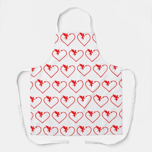 Herz mit cupid Geschenk für Sie Schürze (Vorderseite)