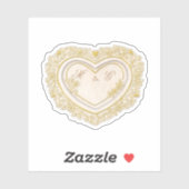 Herz mit deinen Buchstaben Aufkleber (Blatt)