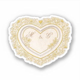 Herz mit deinen Buchstaben Aufkleber