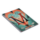 Herz mit dem Buchstaben M Notizblock (Rechte Seite)