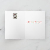 Herz mit Edelsteinen Feiertagskarte (Innenseite)