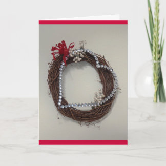 Herz mit Edelsteinen Feiertagskarte