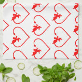 Herz mit ❤️ geschirrtuch (Gefaltet)