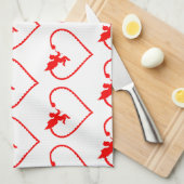 Herz mit ❤️ geschirrtuch (Viertel Falte)