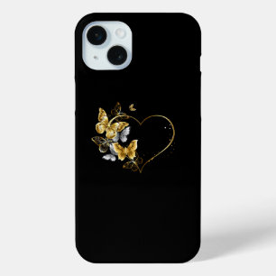Herz mit goldenen Schmetterlingen Case-Mate iPhone Hülle
