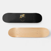 Herz mit goldenen Schmetterlingen Skateboard (Horizontal)