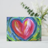 Herz mit Hoffnung Custom Kleine Einladung oder Ein (Stehend Vorderseite)