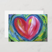 Herz mit Hoffnung Custom Kleine Einladung oder Ein (Vorne/Hinten)