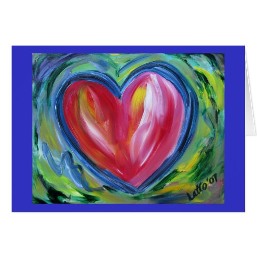 Herz mit Hope Card (Vorderseite (Horizontal))