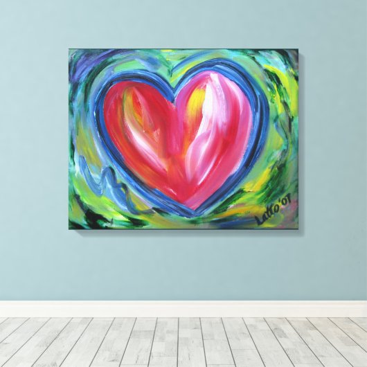 Herz mit Hope Leinwand Malerei Art Malerei (Insitu (Holzboden))