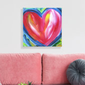 Herz mit Hope Leinwand Malerei Art Malerei (Insitu (Wohnzimmer))