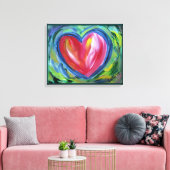 Herz mit Hope Leinwand Malerei Art Malerei (Insitu (Wohnzimmer))