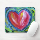 Herz mit Hope Mousepad (Mit Mouse)