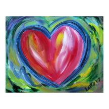 Herz mit Hope Painting Art Poster Prints