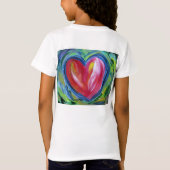 Herz mit Hope Painting Liebe Custom Art Shirts (Rückseite)