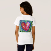 Herz mit Hope Painting Liebe Custom Art Shirts (Schwarz voll)