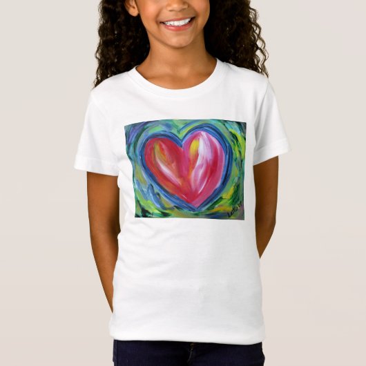 Herz mit Hope Painting Liebe Custom Art Shirts (Vorderseite)