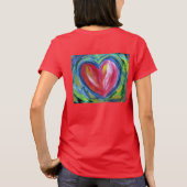 Herz mit Hope Painting Liebe Custom Art Shirts (Rückseite)