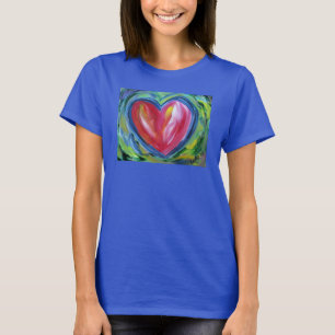 Herz mit Hope Painting Liebe Custom Art T - Shirt