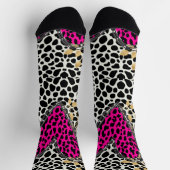Herz, mit Leopard Socken (Oben)