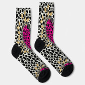 Herz, mit Leopard Socken (Rechts)