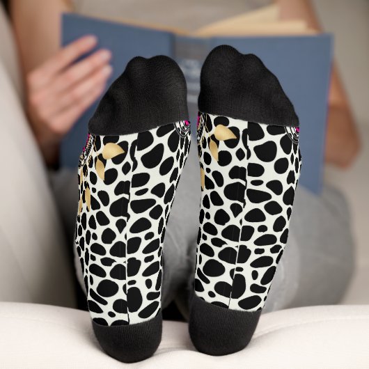 Herz, mit Leopard Socken (Unterseite)