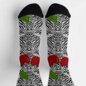 Herz, mit Leopard Socken (Oben)